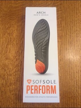 SofSole Insoles Men High Arch Performance Full-Length Foam Shoe Insert 11-12.5